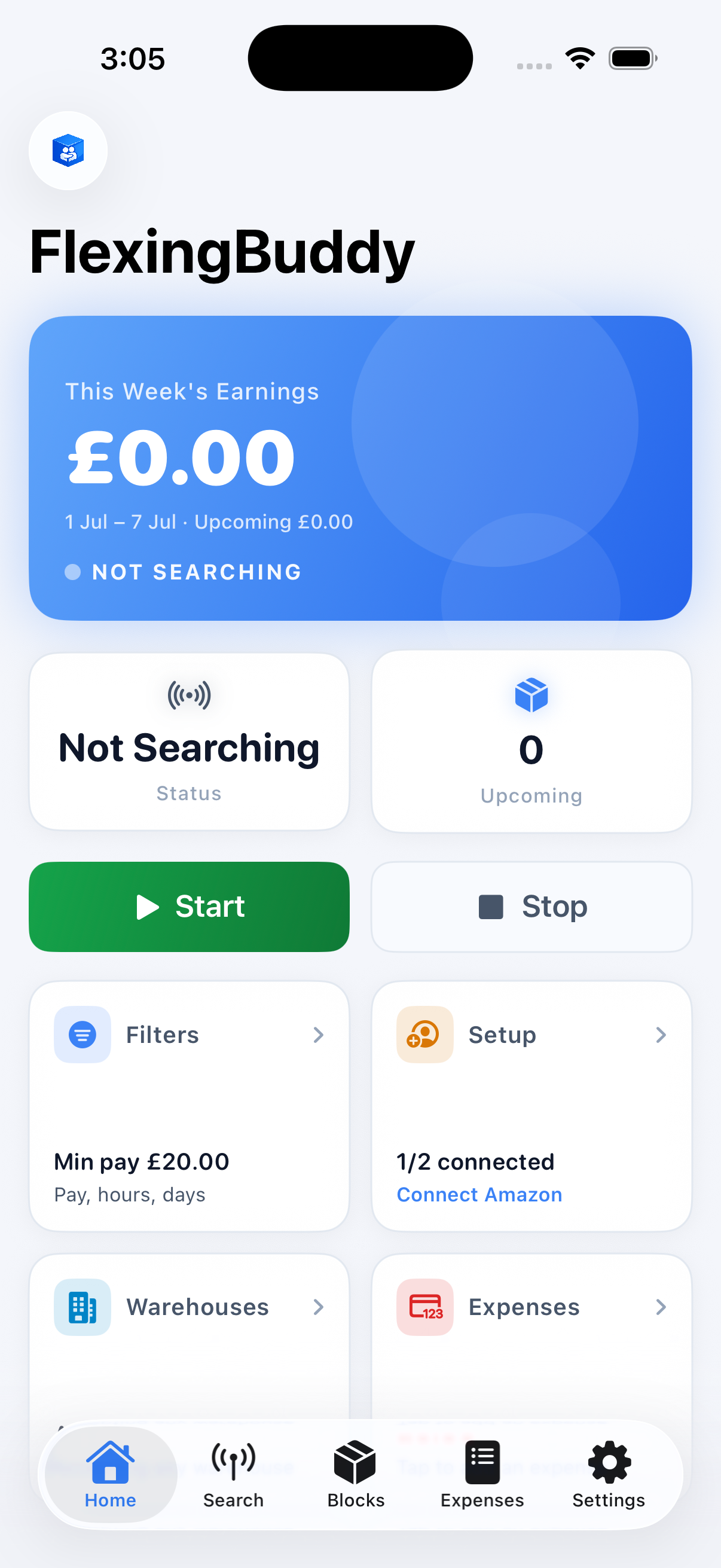 Earnings Dashboard